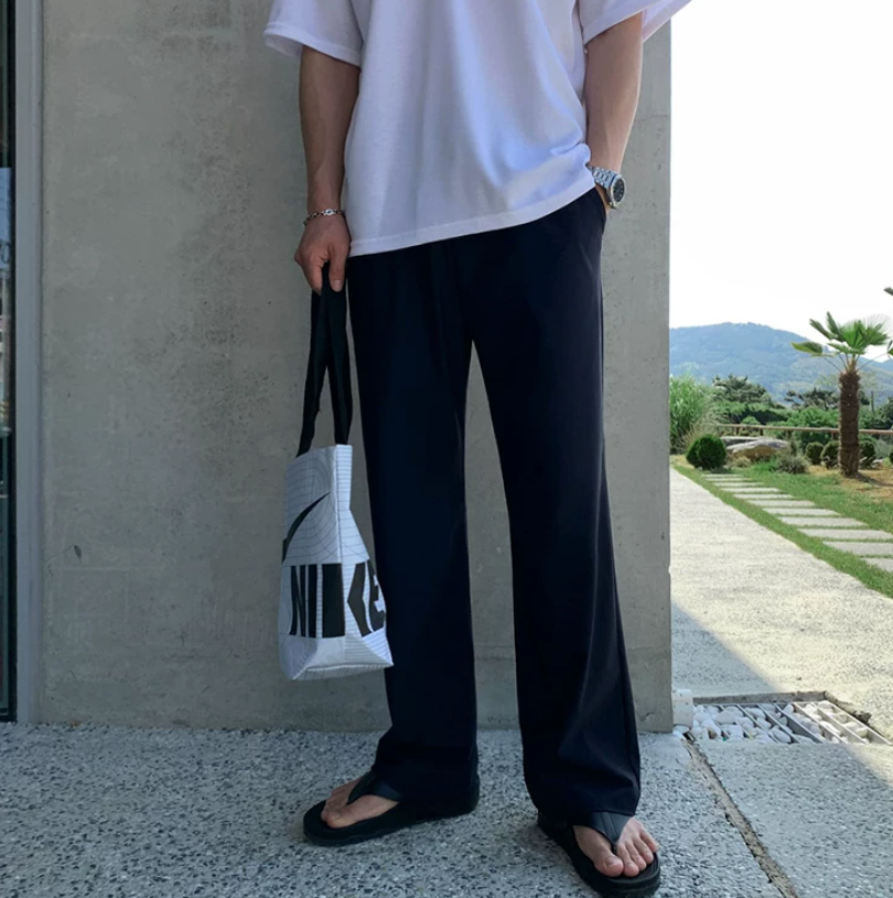 Silk stretch pants