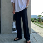 Silk stretch pants