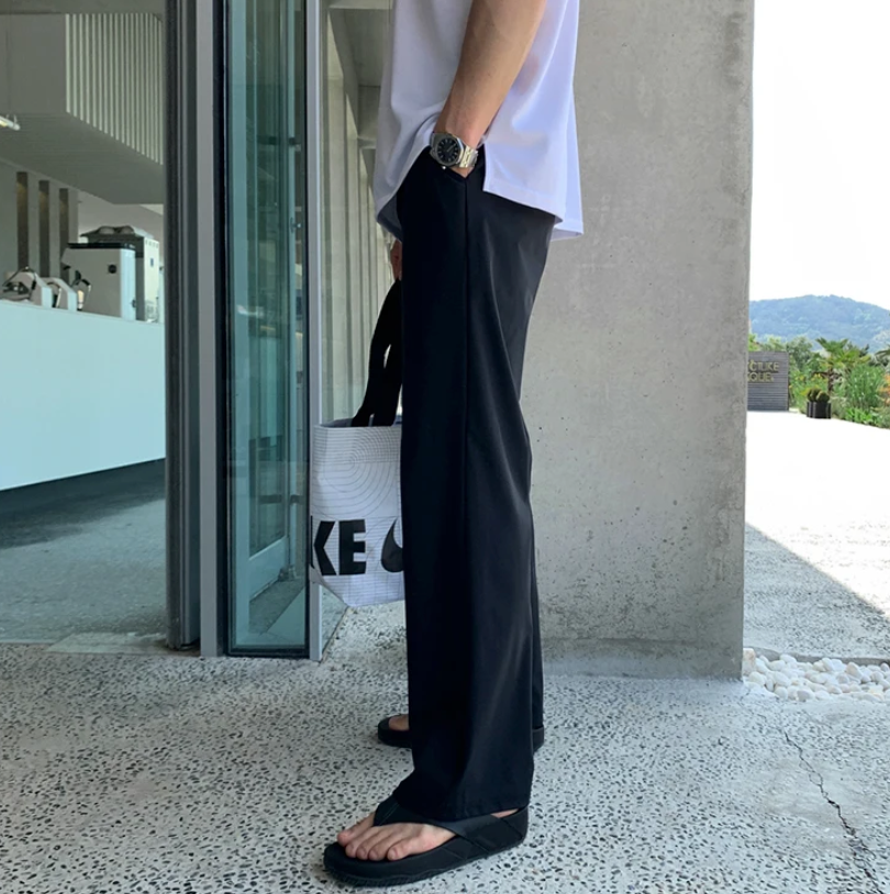 Silk stretch pants