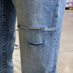 Straight skinny denim