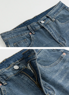 Straight skinny denim