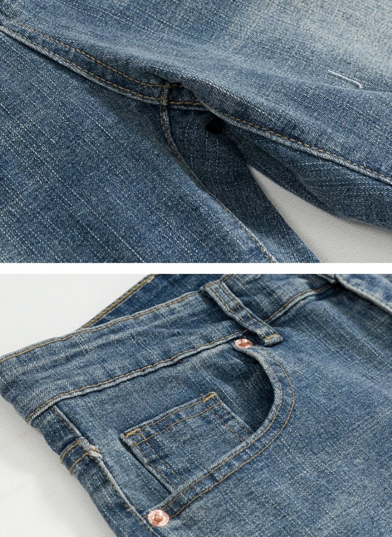 Straight skinny denim