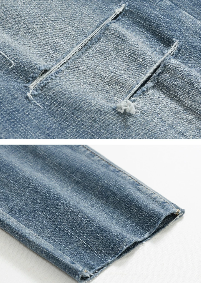 Straight skinny denim