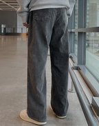 Corduroy Straight Wide Pants