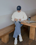 Corduroy Straight Wide Pants