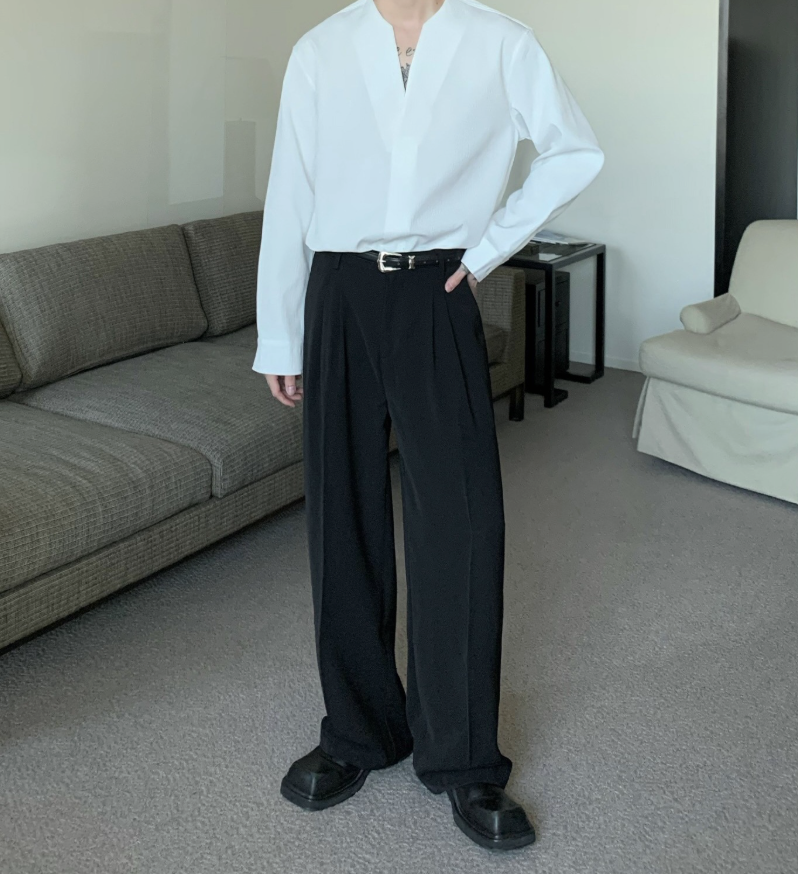 Straight loose pants