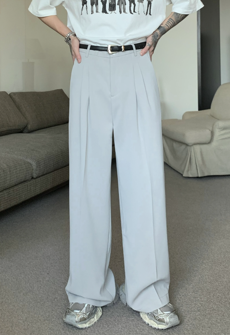 Straight loose pants