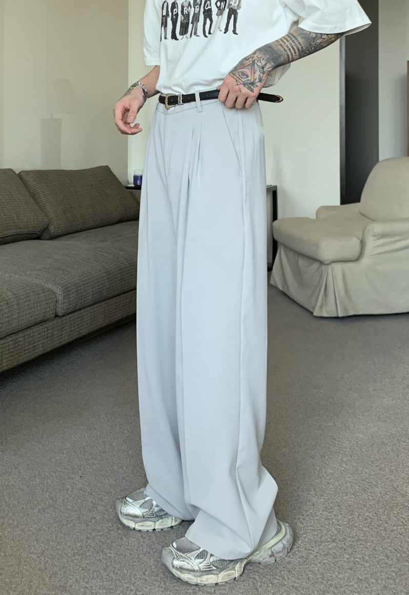 Straight loose pants