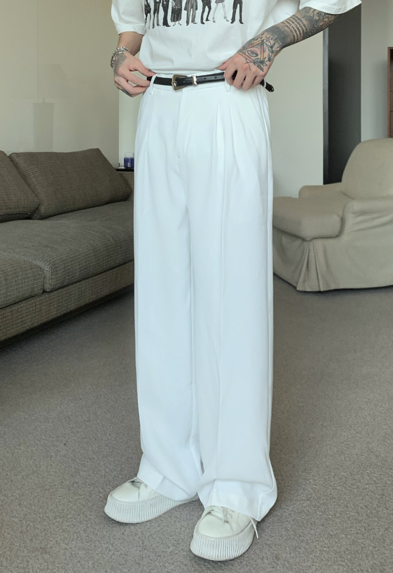 Straight loose pants
