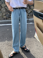 Straight light denim