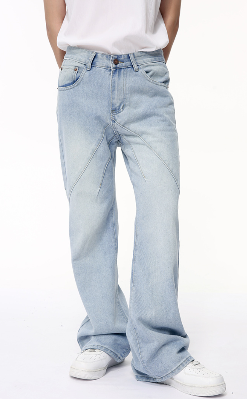 Light blue straight jeans