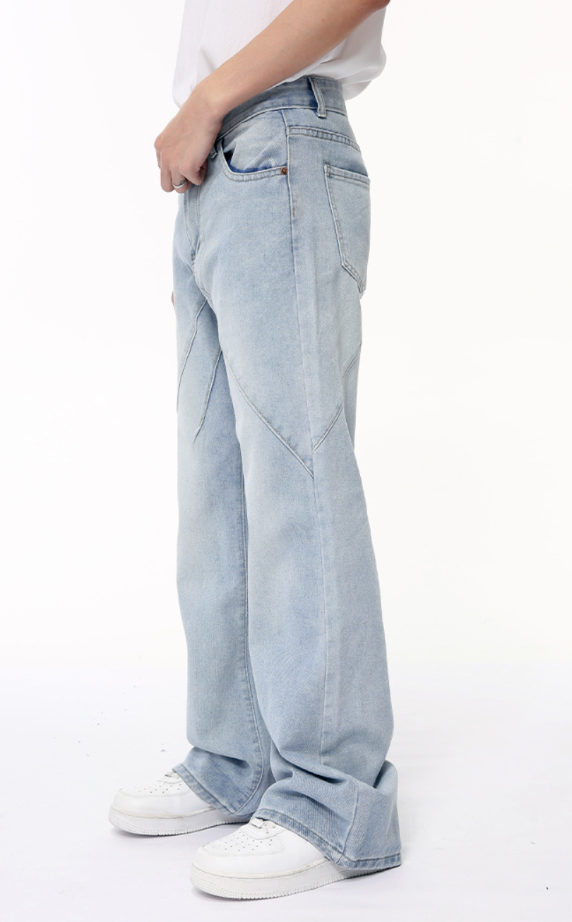 Light blue straight jeans
