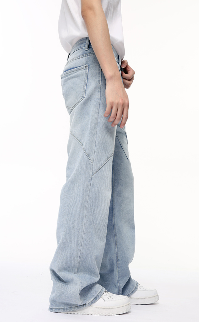 Light blue straight jeans