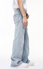 Light blue straight jeans