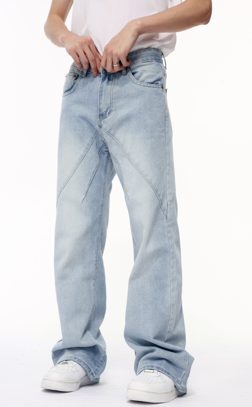 Light blue straight jeans