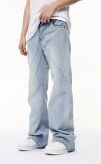 Light blue straight jeans