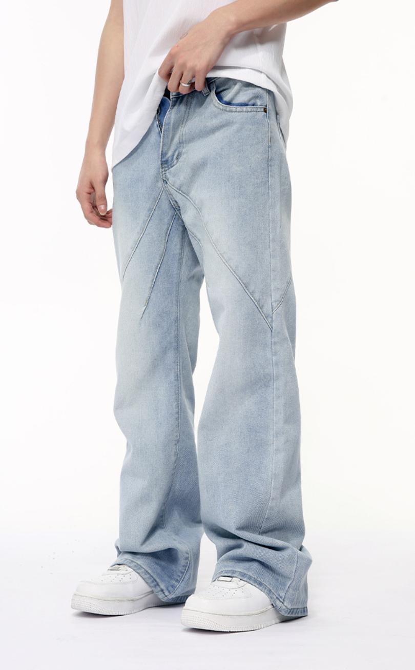 Light blue straight jeans