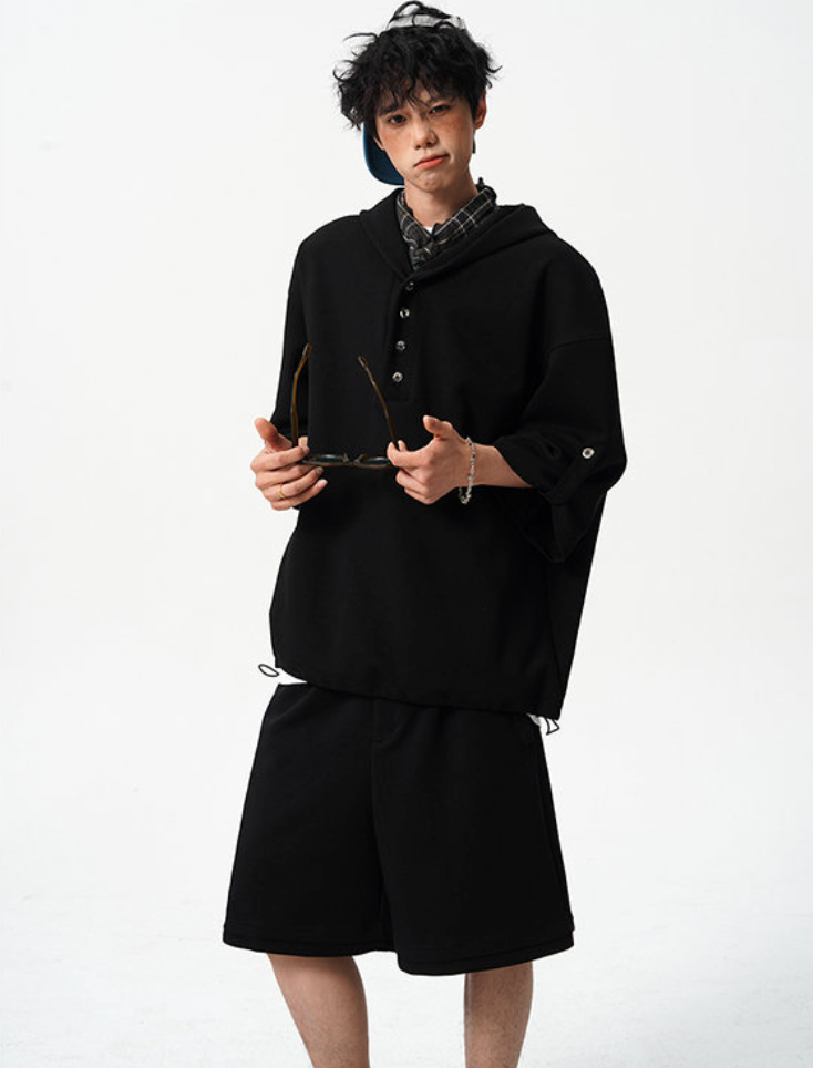 Hooded sweatshirt setup