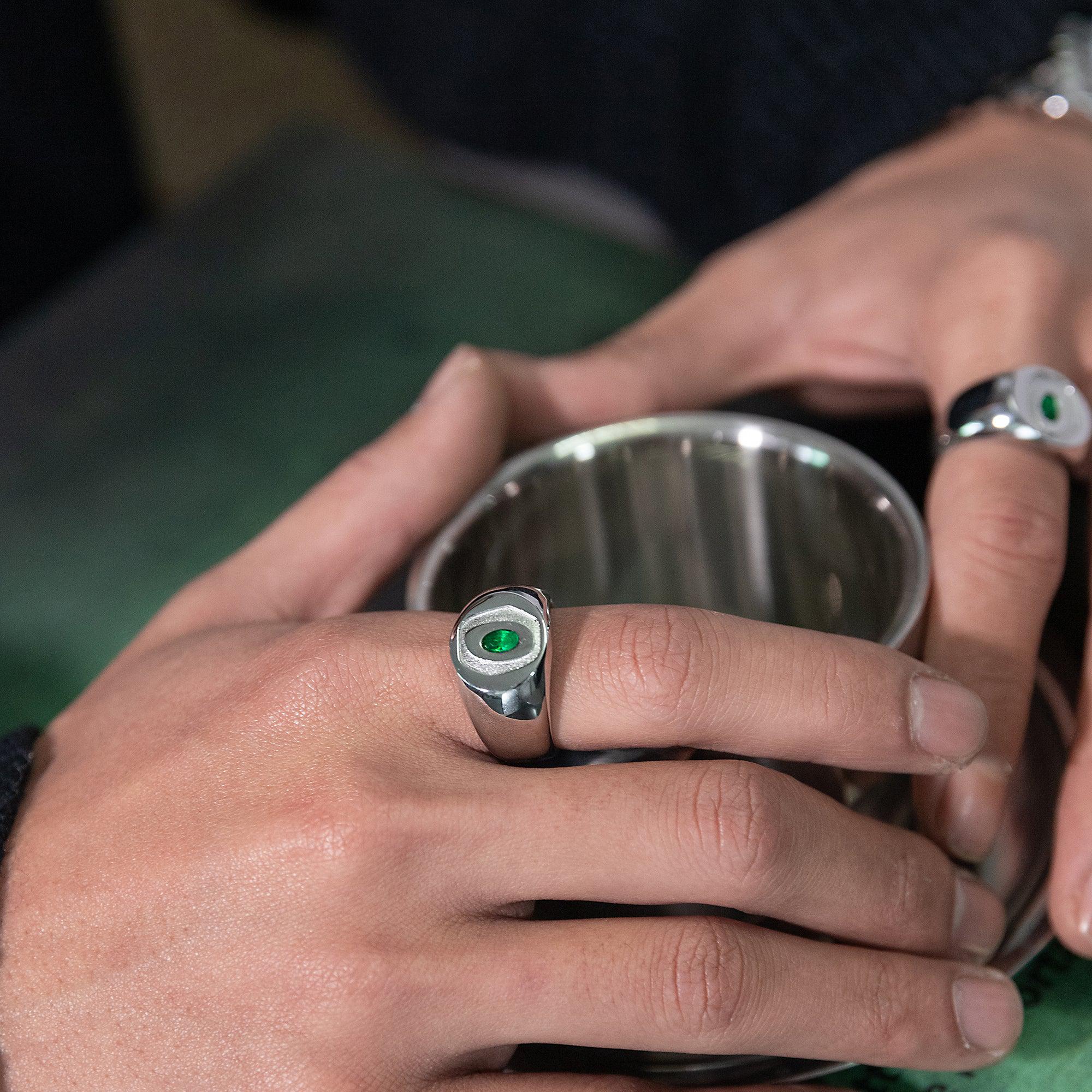 Green Zircon Ring
