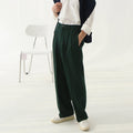 Color straight slacks