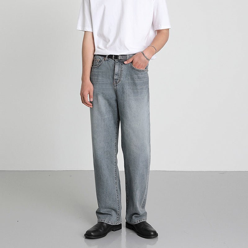 Wash gray denim