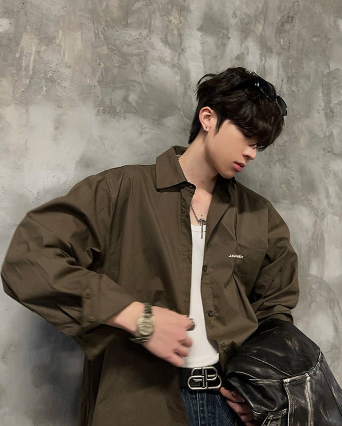 Casual embroidered shirt