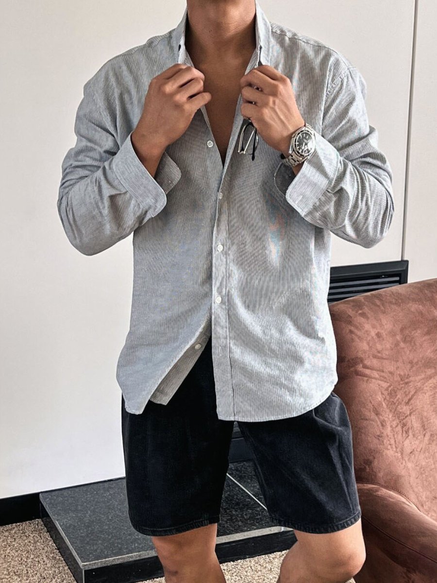 Casual long -sleeved shirt