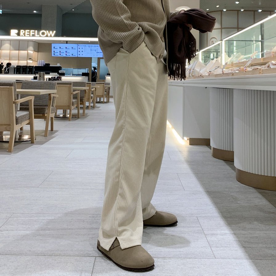 Corduroy Straight Pants