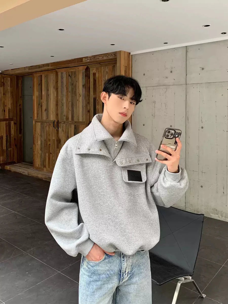 Design fake two-piece sweatshirt