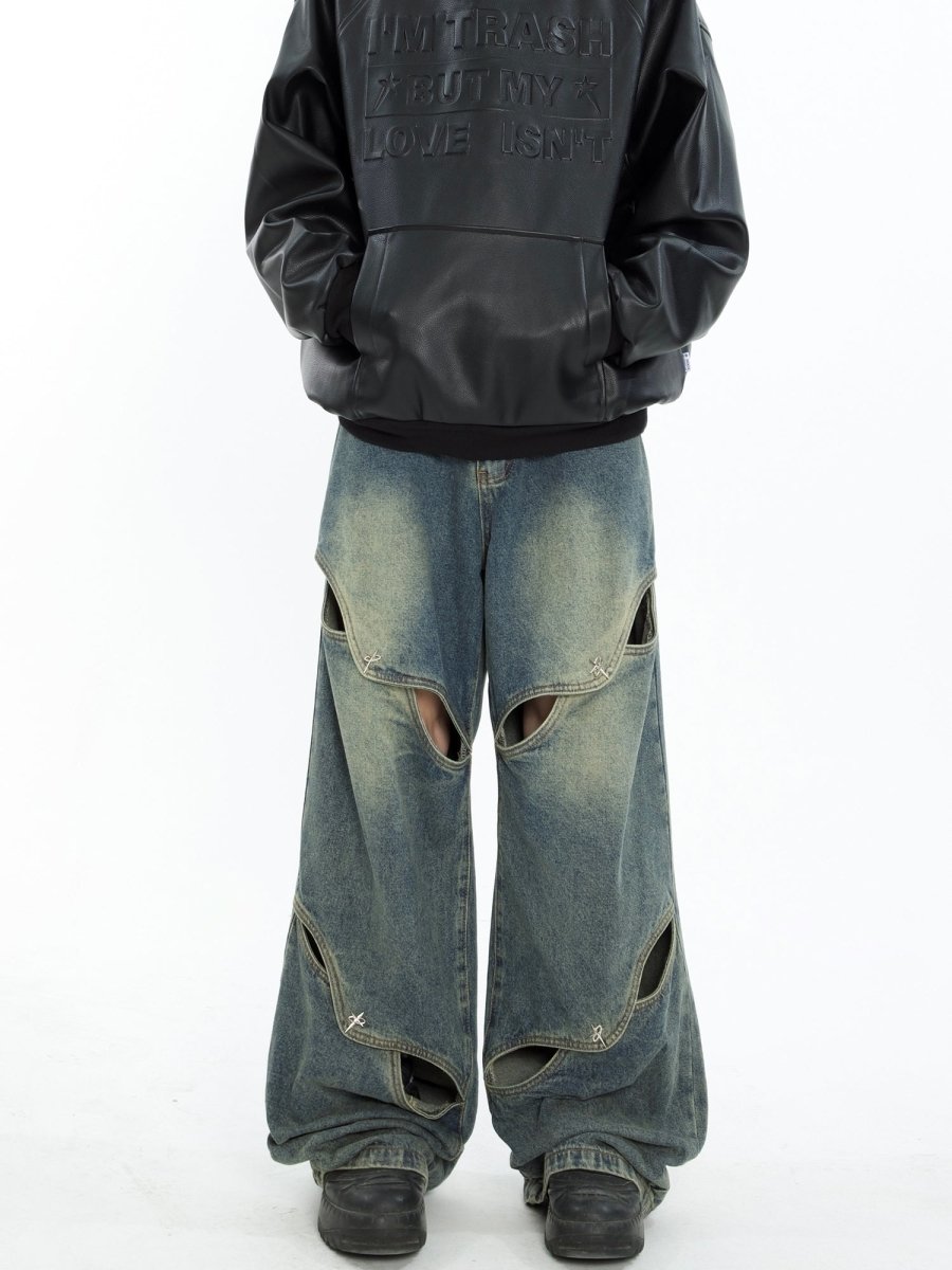 Design Loose Wide Denim Pants