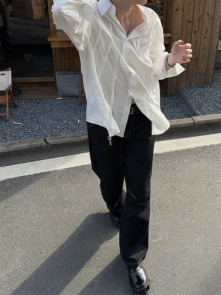 Design pleated shirt