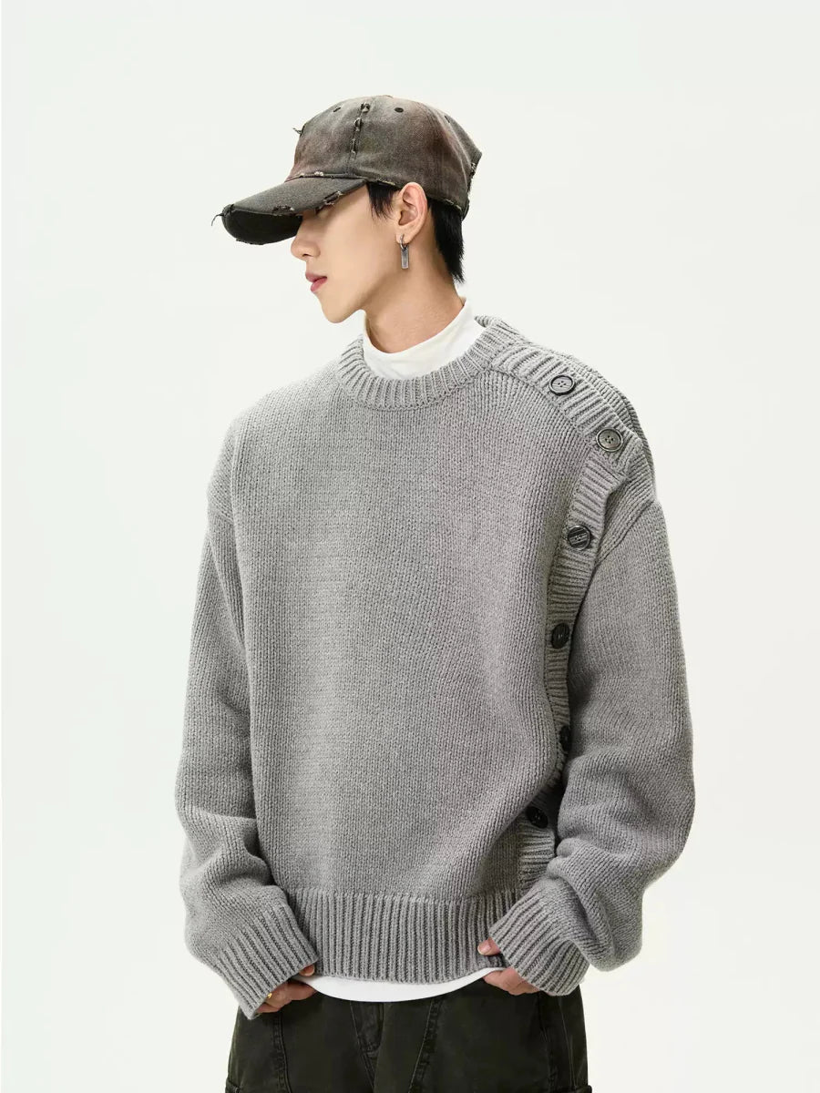 Design round neck sweater