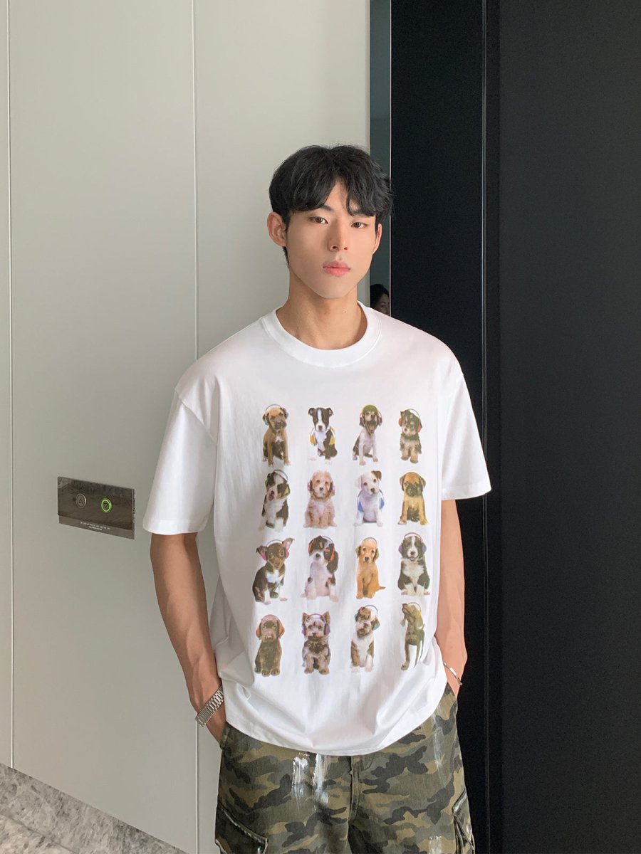 Dog print T-shirt