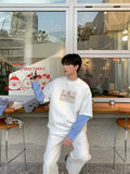 Fake two-piece long sleeve T-shirt