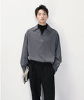 Fake two-piece turtleneck sweatshirt