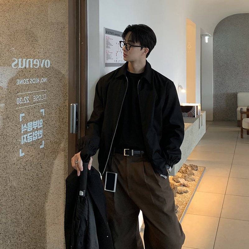 Flight jacket with collar