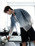 Gradient denim shirt