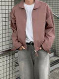 Lapel zipper jacket