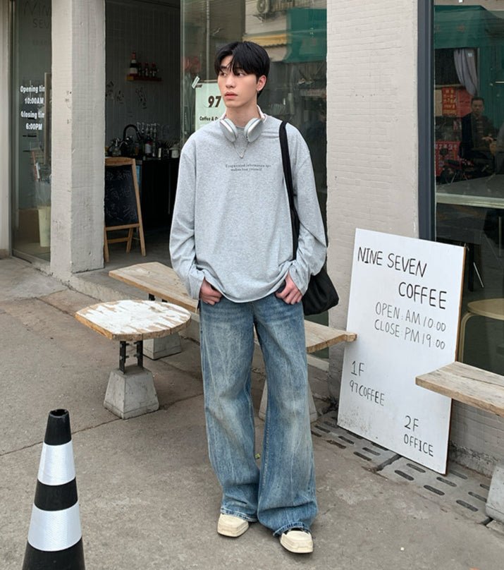 Loose long sleeve T-shirt