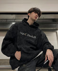 Metallic logo hoodie