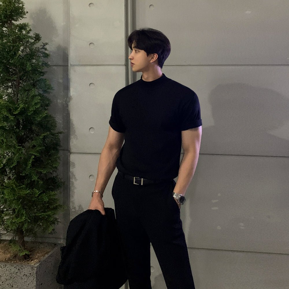Mock neck knit