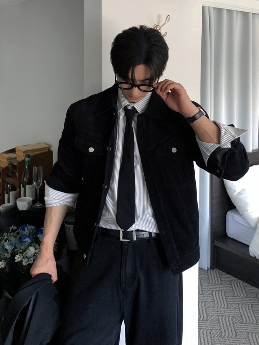 オルディスブラックコーデュロイジャケット