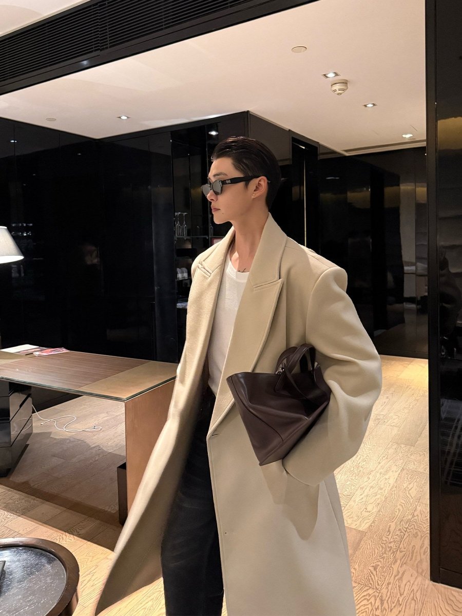 ミニマル オーバーサイズ ロングコート