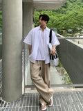 Oversized short sleeve shirt