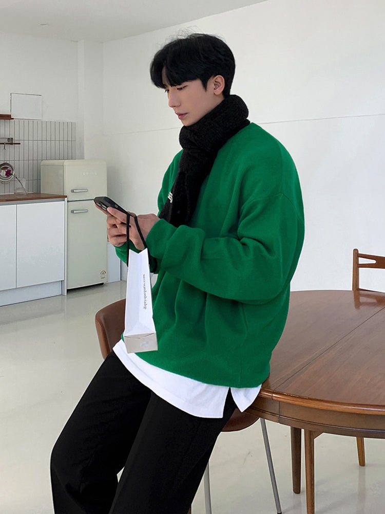 Plain crew neck sweatshirt