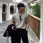 Short -sleeved polo shirt