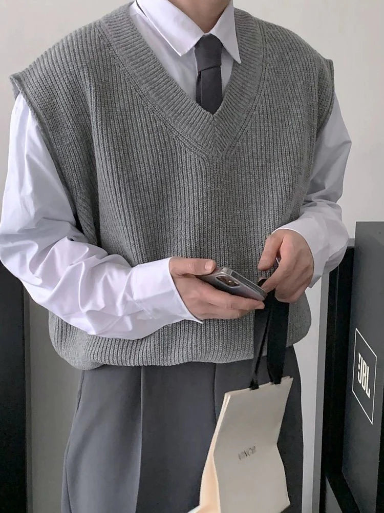 Simple knit vest