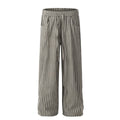 Striped wide pants
