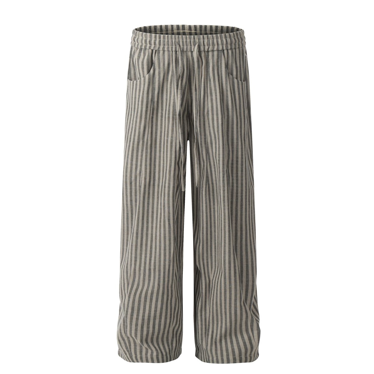 Striped wide pants