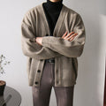 V neck knit cardigan